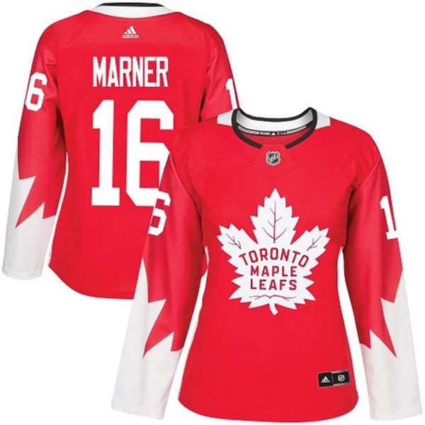 Damen Toronto Maple Leafs Trikot Mitchell Marner 16 Rot Alternate Authentic Alternate